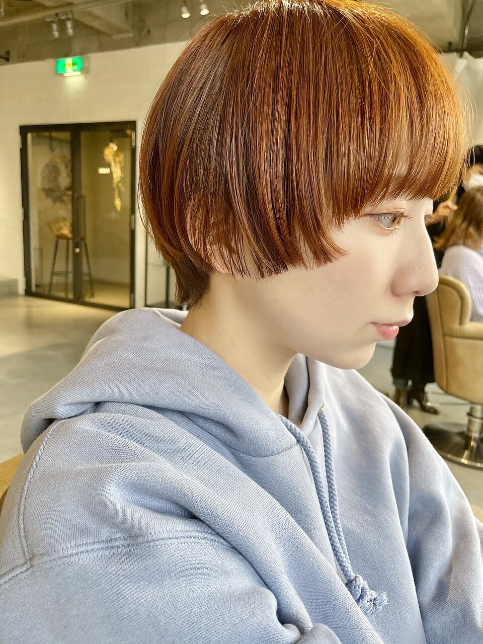 大人可愛いオレンジベージュマッシュショート：L106623891｜パーク