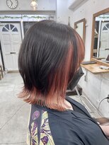 リッカ(RICCA)&nbsp;オレンジフェイスフレーミングカラー×ウルフボブ☆