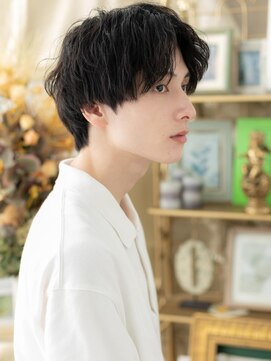 カバーヘア ブリス 大宮西口(COVER HAIR bliss) 黒髪ツーブロックパーマくせ毛風スパイラルa大宮20代30代40代