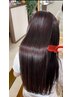 極上麗髪★縮毛矯正＋カット＋3ステップトリートメント　12100