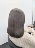 斜めバング/グレージュカラー/シルキーベージュ［町田駅］