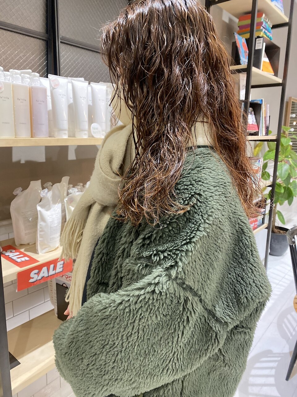 くせ毛風カールデジタルパーマロングヘルシースタイル大人美人