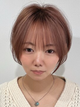 アイズ(I's) マッシュショート×ハイトーン×ピンク