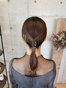 アチーブ ヘア デザイン(achieve hair design) 韓国風ヘア ドレスヘア 結婚式 お呼ばれ 二次会成人式卒業式