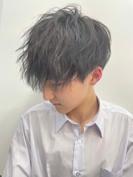 キング 高槻(K!ng) ハイライトカラーミルクティーベージュケアブリーチダブルカラー