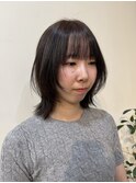 顔周りレイヤー/レイヤーカット/韓国風スタイル/クラゲヘアー