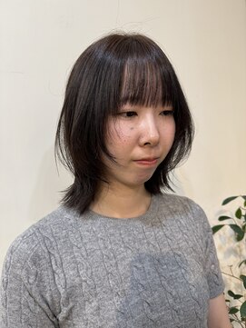 トータルビューティーサロン プリエ(prier) 顔周りレイヤー/レイヤーカット/韓国風スタイル/クラゲヘアー