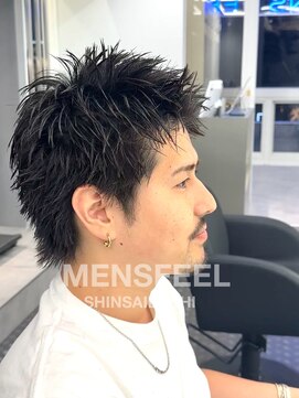 メンズフィール 心斎橋(MEN'S FEEL) スパイキーショートアップバンクフェザーショート