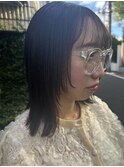 顔まわりレイヤーおしゃれ女子ウルフ