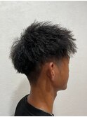 ツイストパーマ　メンズ　ショート