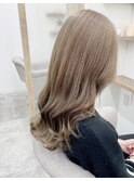 ブリーチ1回のオリーブミルクティー/SHEER春日部店