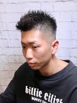 グレイスフル バーバープラチナム 六本木店(Graceful Barber platinum)&nbsp;メンズ／スキンフェード／フェザーショート／アップバング