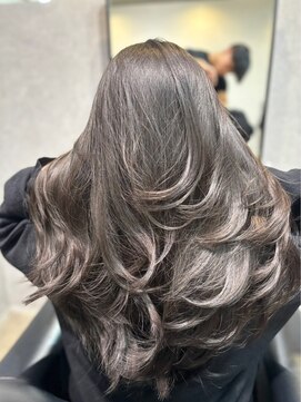 メリー オオサカ(Merly Osaka) clear ash brown × layer cut
