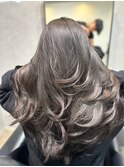 clear ash brown × layer cut