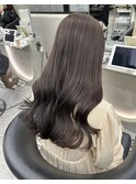 髪質改善縮毛矯正レイヤーカット顔周り前髪韓国ミニウルフ/博多