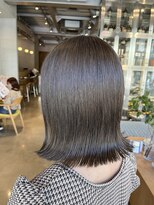 オーガニック リブ 川越(organic+live)&nbsp;秋色暗めカラー◎20代30代くびれボブ美人ヘアグレージュ