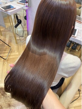 ロンド フィーユ(Lond fille) 大人上品なサラサラストレート×モカベージュ