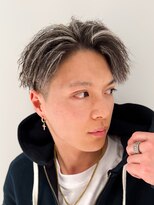 ルーシー 渋谷(LUCEY) ツイストハーフバックホワイトメッシュパイルツイストパーマ