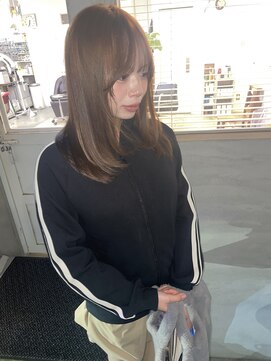 【NAiVEHAIR】透明感ブリーチ無しブラウン