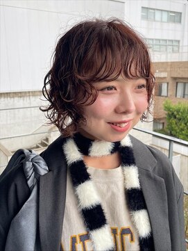 ナループロアボタン(Nalu pu loa BOTAN) オレンジボブパーマ