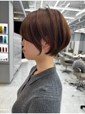 大人ショートボブ丸みショートカットマッシュショート/北千住