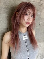 サイン 表参道(SIGN) ハッシュカット顔周りミディアムレイヤーカット表参道髪質改善♪
