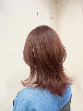 ヌフ(neuf) オレンジベージュ×レイヤーカット/neuf 清水