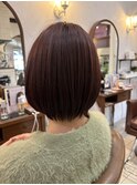 透け感ボブ
