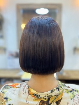 クオリア(QUALIA) 艶感ボブ×パサつきを抑えるプレミアムカラー/髪質改善 柏