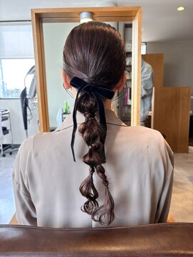 ティア ヘアデザイン(Theia hair design) 編みおろし×ロング