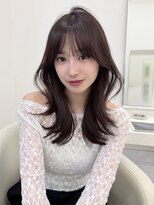 アイトーキョーエス 渋谷(AI TOKYO S)&nbsp;ミディアムレイヤー/ラベンダーブラウン/前髪カット/髪質改善