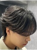 シースルーフェザーマッシュ フェザーパーマ/ニュアンスパーマ