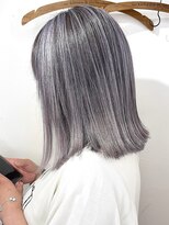 ブレイズヘアー(BLAZEhair)&nbsp;【定番デザイン】ホワイトバレイヤージュ×ブリーチ２回