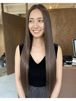 零秒女髪 千里丘店 上品な艶髪ロングで叶える美髪ストレート髪質改善髪質改善カラー