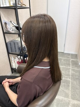 バセット バイ アルター 鎌取店(basset by aL-ter) ミルクティーブロンド/ダークブルー/デジタルパーマ/鎌取