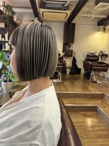 ソヨ ヘアー ミュージアム(Soyo Hair museum) アンブレラカラー×グレージュ×ボブ