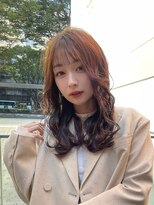 ロンドシェリ 仙台(Lond Cheri)&nbsp;レイヤーカット前髪顔まわり仙台ブリーチなしコテ巻き韓国広瀬通
