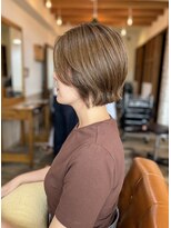 トップヘアー 総社駅南店(TOP HAIR)&nbsp;【レディースヘア／外はねボブ／艶カラー】