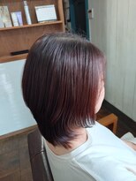 ワイエス(YS)&nbsp;大人女性ミディアムショート×艶質ピンクブラウン