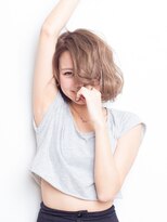 サロンドメルシー (salon de merci)&nbsp;【merci 青葉台】無造作 カール ベージュカラー 大人ボブ☆