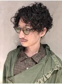 メンズヘア スパイラルパーマ ハードパーマ 2ブロック 担当 井上
