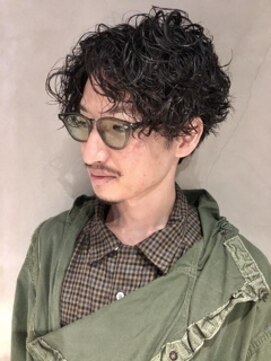 ヘアー アイス ルーチェ(HAIR ICI LUCE) メンズヘア スパイラルパーマ ハードパーマ 2ブロック 担当 井上
