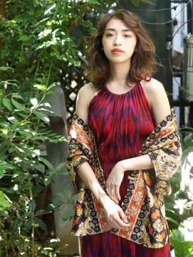 リブロ 三軒茶屋(LIBRO) ヒッピー×ウェーブパーマ