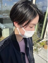 アーブル ヘアーアンドメイク(ARBRE) ハンサムショートシークレットハイライト前下がりショート