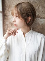 カライング(ing)&nbsp;大人可愛い20代30代40代黒髪前下がりショートボブ丸みショート◎