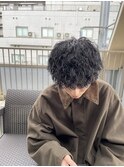 波巻きパーマ