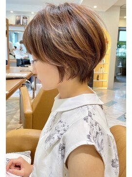 ロンドプロフィール 浦和(Lond profil) 浦和ショートヘアショートカット韓国白髪ぼかし白髪染めボブ