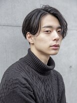 小久保Style☆波巻きハイライト束感ツーブロックマッシュパーマ