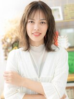 カバーヘア イヴ 戸頭店(COVER HAIR EVE)&nbsp;抜け感ウェットヘア波巻きエアリーミディa戸頭20代30代40代