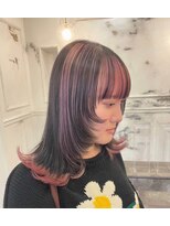 カムジーヘッドカミノウラ(COMEGHEAD KAMINOURA)&nbsp;ダブルカラーピンクベージュベージュカラーケアブリーチレイヤー